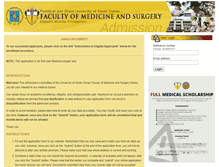Tablet Screenshot of medadmission.ust.edu.ph